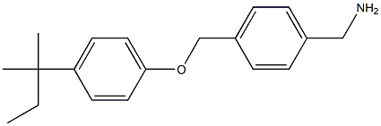 {4-[4-(2-methylbutan-2-yl)phenoxymethyl]phenyl}methanamine Struktur