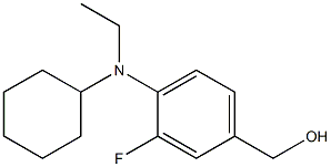 {4-[cyclohexyl(ethyl)amino]-3-fluorophenyl}methanol Struktur