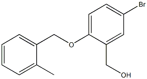 {5-bromo-2-[(2-methylphenyl)methoxy]phenyl}methanol Struktur