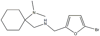 1-({[(5-bromofuran-2-yl)methyl]amino}methyl)-N,N-dimethylcyclohexan-1-amine Struktur