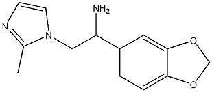 1-(1,3-benzodioxol-5-yl)-2-(2-methyl-1H-imidazol-1-yl)ethanamine Struktur