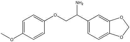 1-(1,3-benzodioxol-5-yl)-2-(4-methoxyphenoxy)ethanamine Struktur