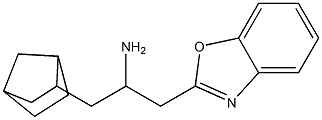 1-(1,3-benzoxazol-2-yl)-3-{bicyclo[2.2.1]heptan-2-yl}propan-2-amine Struktur