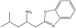 1-(1,3-benzoxazol-2-yl)-4-methylpentan-2-amine Struktur