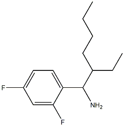 1-(1-amino-2-ethylhexyl)-2,4-difluorobenzene Struktur