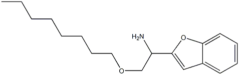 1-(1-benzofuran-2-yl)-2-(octyloxy)ethan-1-amine Struktur