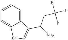 1-(1-benzothiophen-3-yl)-3,3,3-trifluoropropan-1-amine Struktur