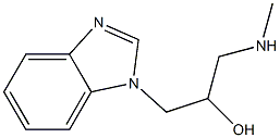 1-(1H-1,3-benzodiazol-1-yl)-3-(methylamino)propan-2-ol Struktur