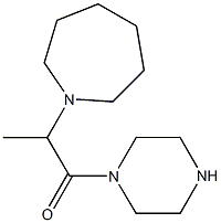 1-(1-methyl-2-oxo-2-piperazin-1-ylethyl)azepane Struktur