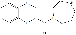 1-(2,3-dihydro-1,4-benzodioxin-2-ylcarbonyl)-1,4-diazepane Struktur