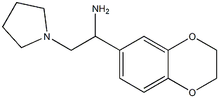 1-(2,3-dihydro-1,4-benzodioxin-6-yl)-2-pyrrolidin-1-ylethanamine Struktur