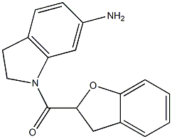 1-(2,3-dihydro-1-benzofuran-2-ylcarbonyl)-2,3-dihydro-1H-indol-6-amine Struktur