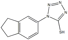 1-(2,3-dihydro-1H-inden-5-yl)-1H-1,2,3,4-tetrazole-5-thiol Struktur