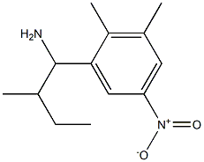 1-(2,3-dimethyl-5-nitrophenyl)-2-methylbutan-1-amine Struktur