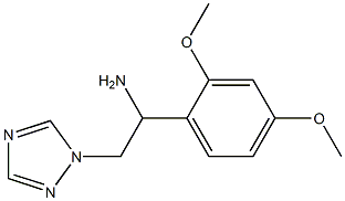 1-(2,4-dimethoxyphenyl)-2-(1H-1,2,4-triazol-1-yl)ethanamine Struktur