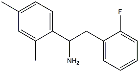 1-(2,4-dimethylphenyl)-2-(2-fluorophenyl)ethan-1-amine Struktur