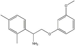 1-(2,4-dimethylphenyl)-2-(3-methoxyphenoxy)ethanamine Struktur