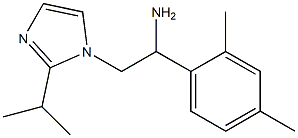 1-(2,4-dimethylphenyl)-2-[2-(propan-2-yl)-1H-imidazol-1-yl]ethan-1-amine Struktur