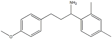 1-(2,4-dimethylphenyl)-3-(4-methoxyphenyl)propan-1-amine Struktur