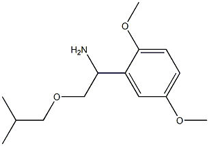 1-(2,5-dimethoxyphenyl)-2-(2-methylpropoxy)ethan-1-amine Struktur