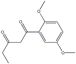 1-(2,5-dimethoxyphenyl)pentane-1,3-dione Struktur