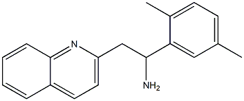 1-(2,5-dimethylphenyl)-2-(quinolin-2-yl)ethan-1-amine Struktur