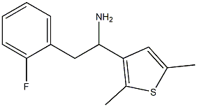 1-(2,5-dimethylthiophen-3-yl)-2-(2-fluorophenyl)ethan-1-amine Struktur