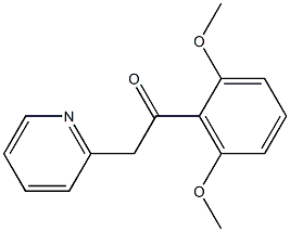 1-(2,6-dimethoxyphenyl)-2-(pyridin-2-yl)ethan-1-one Struktur