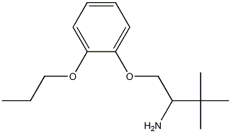 1-(2-amino-3,3-dimethylbutoxy)-2-propoxybenzene Struktur