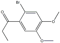 1-(2-bromo-4,5-dimethoxyphenyl)propan-1-one Struktur