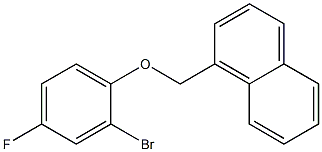 1-(2-bromo-4-fluorophenoxymethyl)naphthalene Struktur