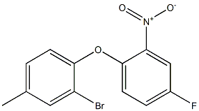 1-(2-bromo-4-methylphenoxy)-4-fluoro-2-nitrobenzene Struktur