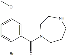 1-(2-bromo-5-methoxybenzoyl)-1,4-diazepane Struktur