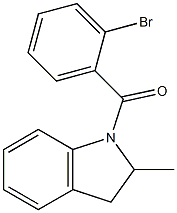 1-(2-bromobenzoyl)-2-methylindoline Struktur