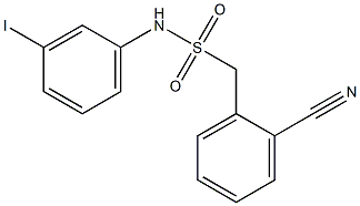 1-(2-cyanophenyl)-N-(3-iodophenyl)methanesulfonamide Struktur