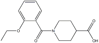 1-(2-ethoxybenzoyl)piperidine-4-carboxylic acid Struktur