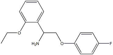 1-(2-ethoxyphenyl)-2-(4-fluorophenoxy)ethanamine Struktur