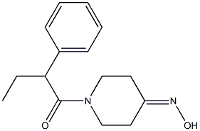 1-(2-phenylbutanoyl)piperidin-4-one oxime Struktur