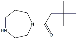 1-(3,3-dimethylbutanoyl)-1,4-diazepane Struktur