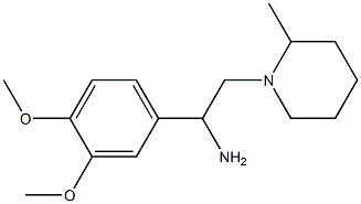 1-(3,4-dimethoxyphenyl)-2-(2-methylpiperidin-1-yl)ethanamine Struktur