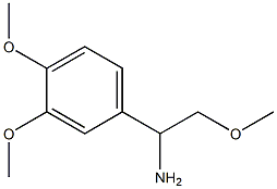 1-(3,4-dimethoxyphenyl)-2-methoxyethanamine Struktur