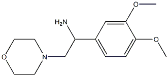 1-(3,4-dimethoxyphenyl)-2-morpholin-4-ylethanamine Struktur