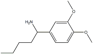 1-(3,4-dimethoxyphenyl)pentan-1-amine Struktur