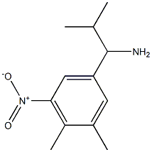 1-(3,4-dimethyl-5-nitrophenyl)-2-methylpropan-1-amine Struktur