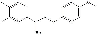 1-(3,4-dimethylphenyl)-3-(4-methoxyphenyl)propan-1-amine Struktur