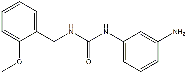 1-(3-aminophenyl)-3-[(2-methoxyphenyl)methyl]urea Struktur