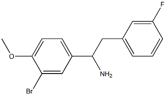 1-(3-bromo-4-methoxyphenyl)-2-(3-fluorophenyl)ethan-1-amine Struktur