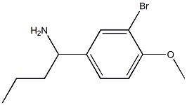 1-(3-bromo-4-methoxyphenyl)butan-1-amine Struktur