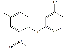 1-(3-bromophenoxy)-4-fluoro-2-nitrobenzene Struktur