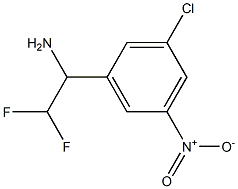 1-(3-chloro-5-nitrophenyl)-2,2-difluoroethan-1-amine Struktur